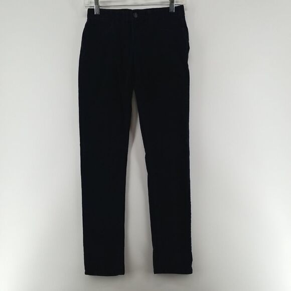 Gap Pants Corduroy Kids Size 14 Dark Purple Waist Adjustable Front Button Zip - Picture 1 of 9